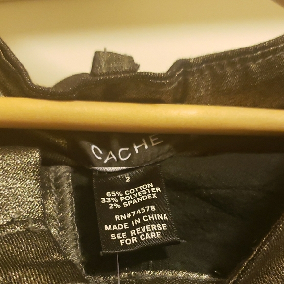 Cache Pewter Metallic Pants - Picture 5 of 6